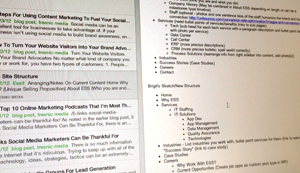 Plan your website content before designing