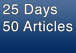 50 Blog Posts In 25 Days Blogging Experiment Project