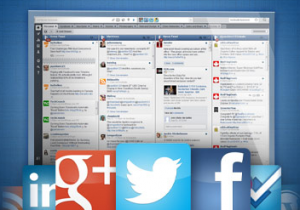 Manage your social media profiles from one HootSuite dashboard