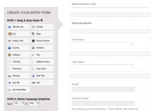 Social Media Contest Entry Form Contact Info