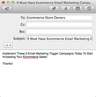 Ecommerce Email Marketing Campaigns